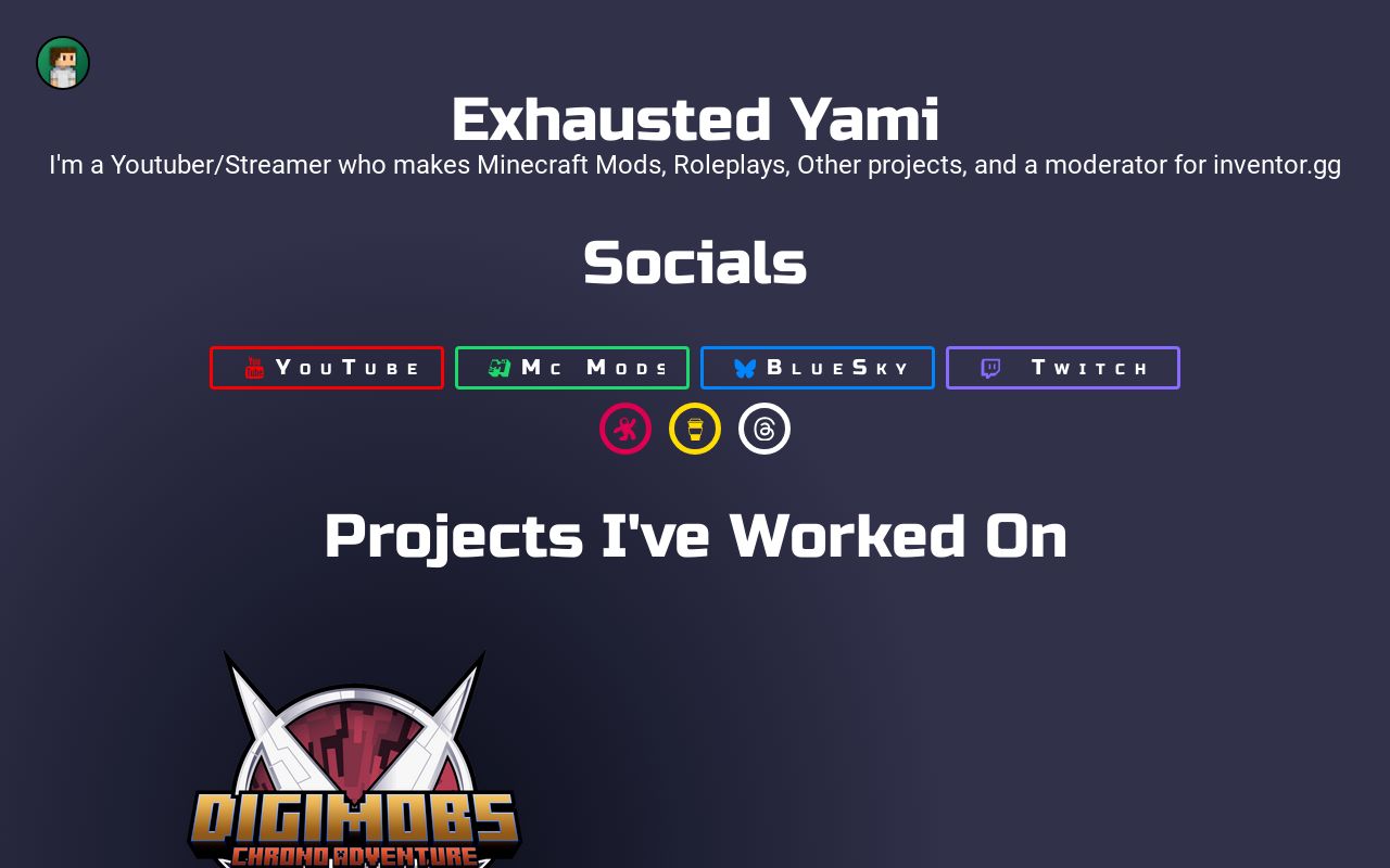 Exhausted Yami’s Website
